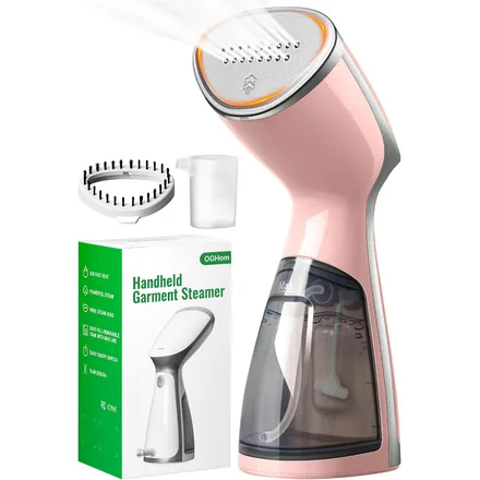 OGHom GH01 portable travel steamer in pink